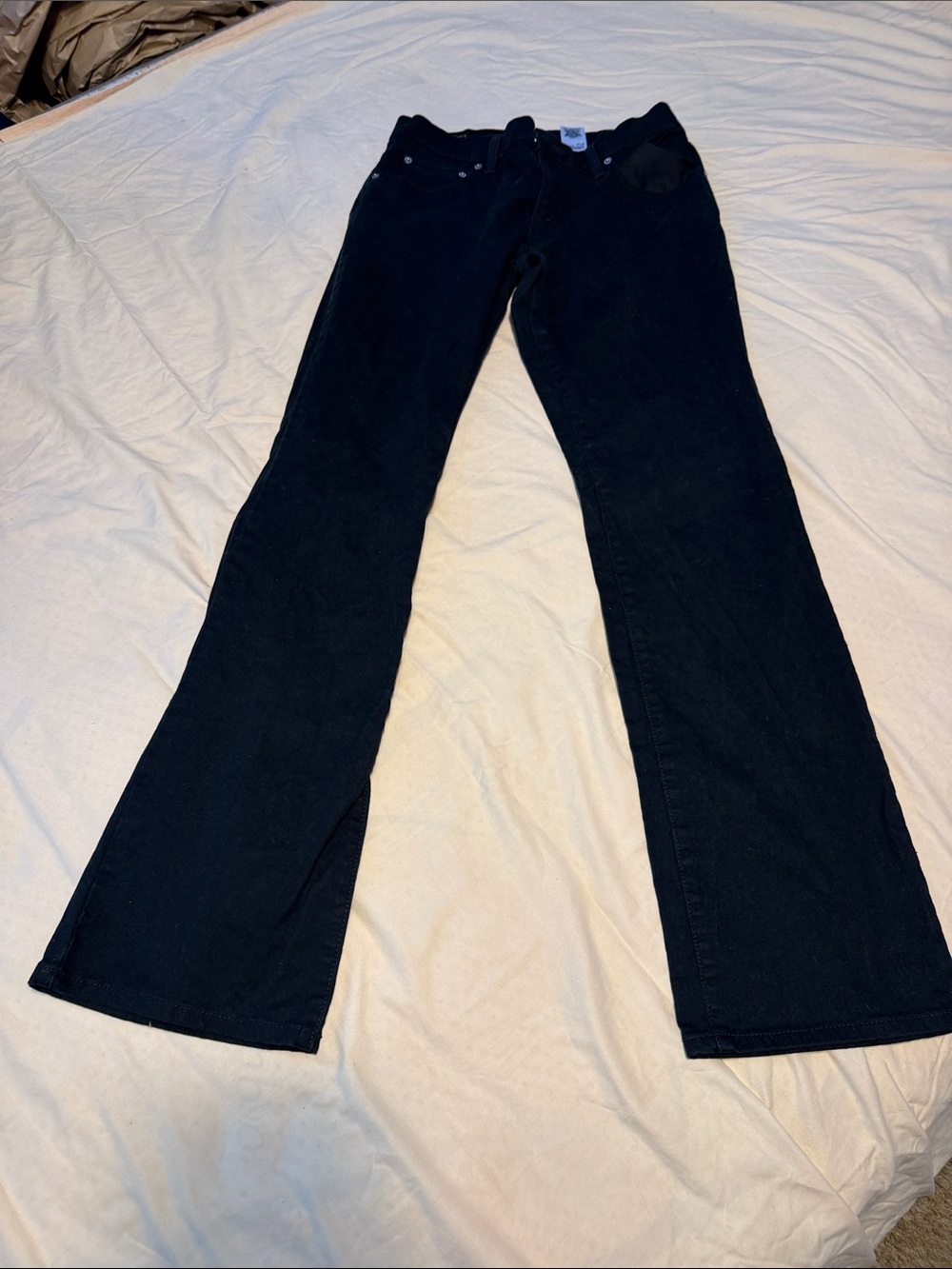 Levi's Black Flared Wide-Leg Jeans